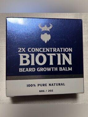 Biotin Beard Growth Balm 100% Pure Natural Sealed